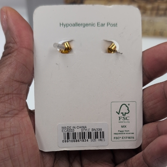 J. Crew Gold and Silver Crystal 3D Globe Cluster Earrings - Picture 5 of 6